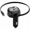 Автомобільний зарядний пристрій Proove Pulsar 65W (Type-C + USB) + Retractable Type-C Cable Black (C Харків