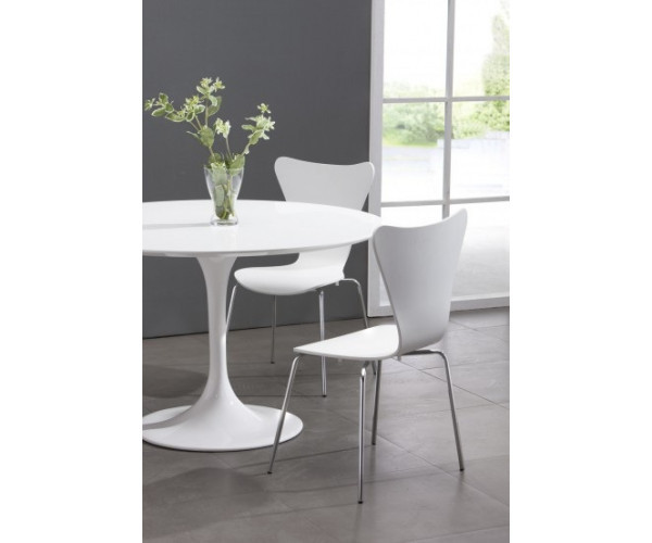 Стіл Тюльпан круглий білий д. 60 см Дніпро - зображення 2