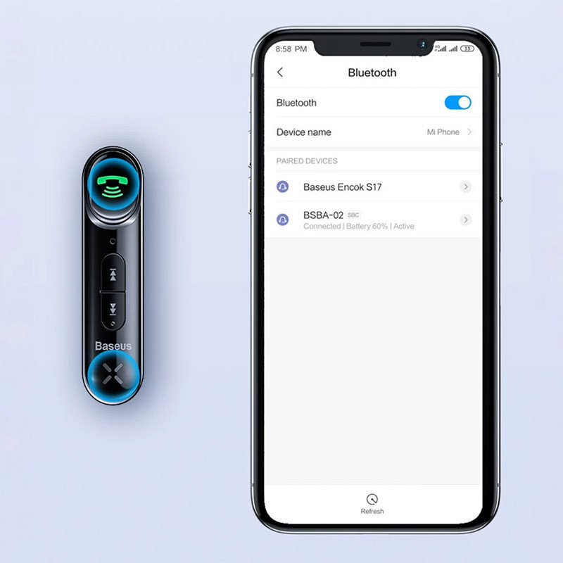 Bluetooth ресивер Baseus BSBA-02 AUX Wireless Audio Receiver (WXQY01) Херсон - изображение 4