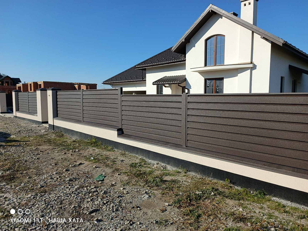 Сучасний металевий паркан - огорожа Жалюзі від виробника Чернівці - зображення 8