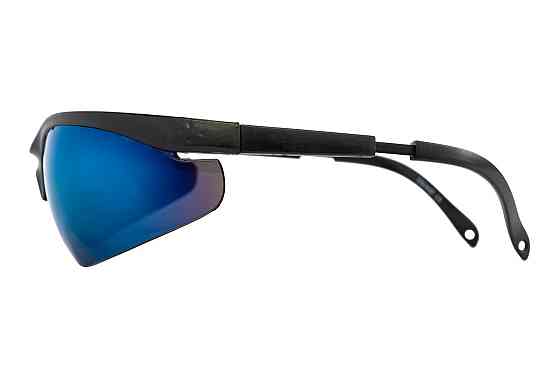 Очки открытые MASTERTOOL SPORTLINE BLUE MIRROR защита от царапин ANTI-SCRATCH регулируемые дужки 82- Харків