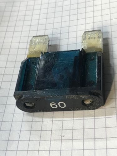 Бу предохранитель 60A max, 4604602-4635023, 7700410542 синий. Кропивницкий - изображение 1