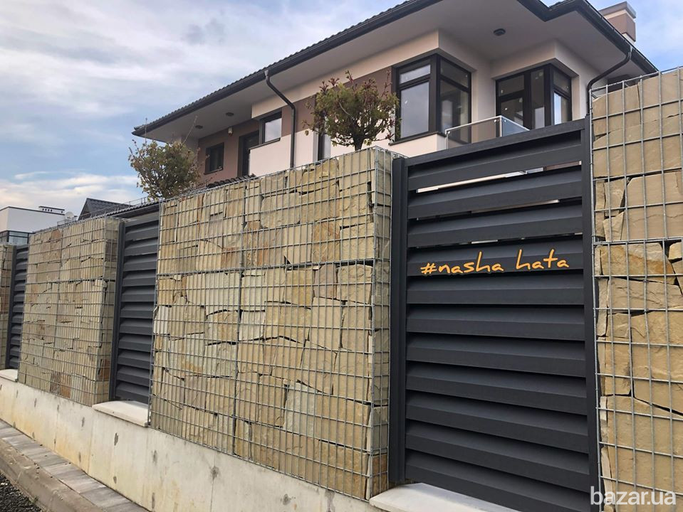 Забор,огорожа,металевій паркан жалюзі купити,ворота откатные,калітка брама,хвіртка.Ціни виробника Львов - изображение 6