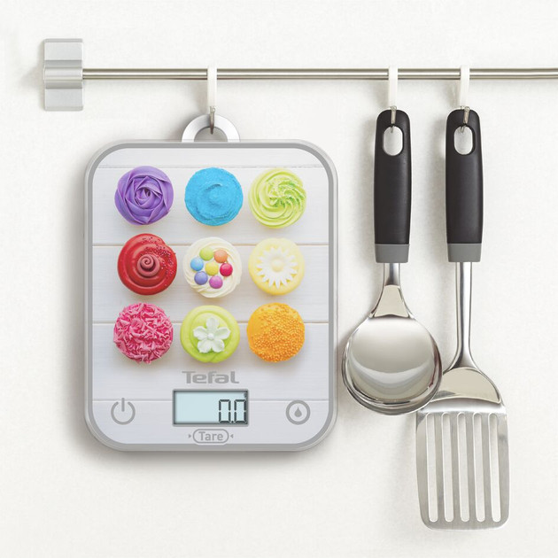 Весы кухонные Tefal Optiss Cake Pops BC50D4V0 5 кг серебристые Київ - зображення 5