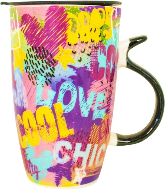 Кружка з кришкою Keramia Freestyle 21-279-121 420 мл Київ - зображення 1