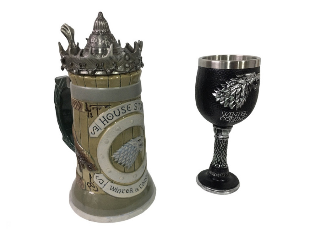 Подарочный набор Кухоль Игра Престолов Дом Старков и Бокал Дом Старков (код 00574) Киев - изображение 2