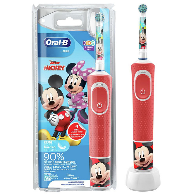 Детская электрическая зубная щетка Oral-B D100-413-2K-MiСkey Київ - зображення 2