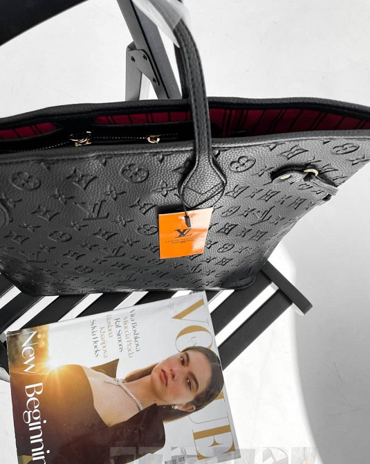 сумка шоппер экокожа Louis Vuitton Neverfull Black TR00005 Луцьк - зображення 1
