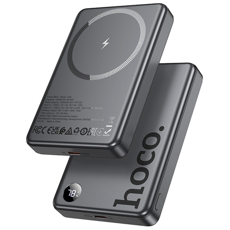 Уценка Портативное ЗУ Power Bank Hoco Q34 Clever PD20W с БЗУ 10000 mAh Херсон - изображение 1