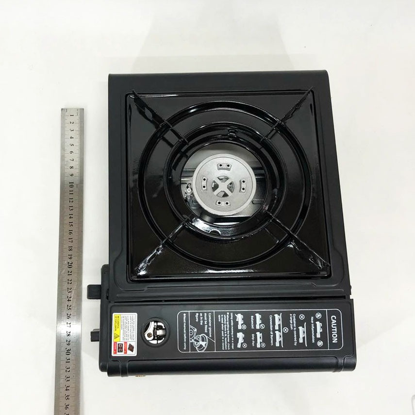 Портативна газова плитка BK-167A із перехідником під звичайний газовий балон Львів - зображення 3