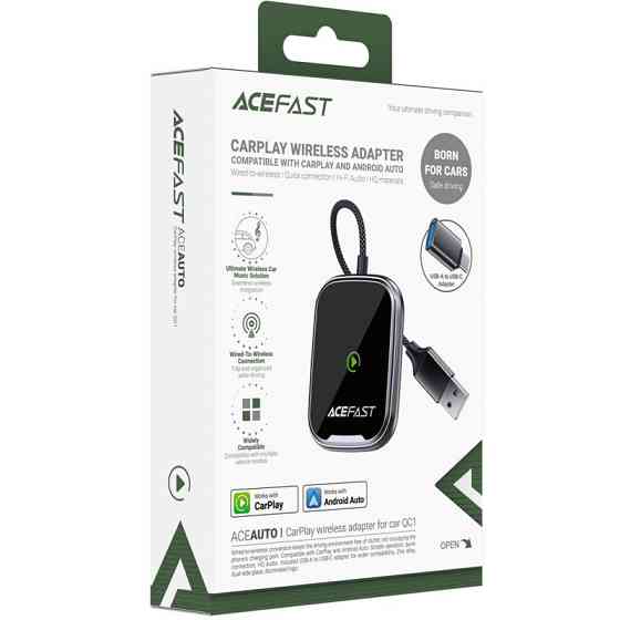 Адаптер Acefast QC1 car wireless CarPlay Херсон