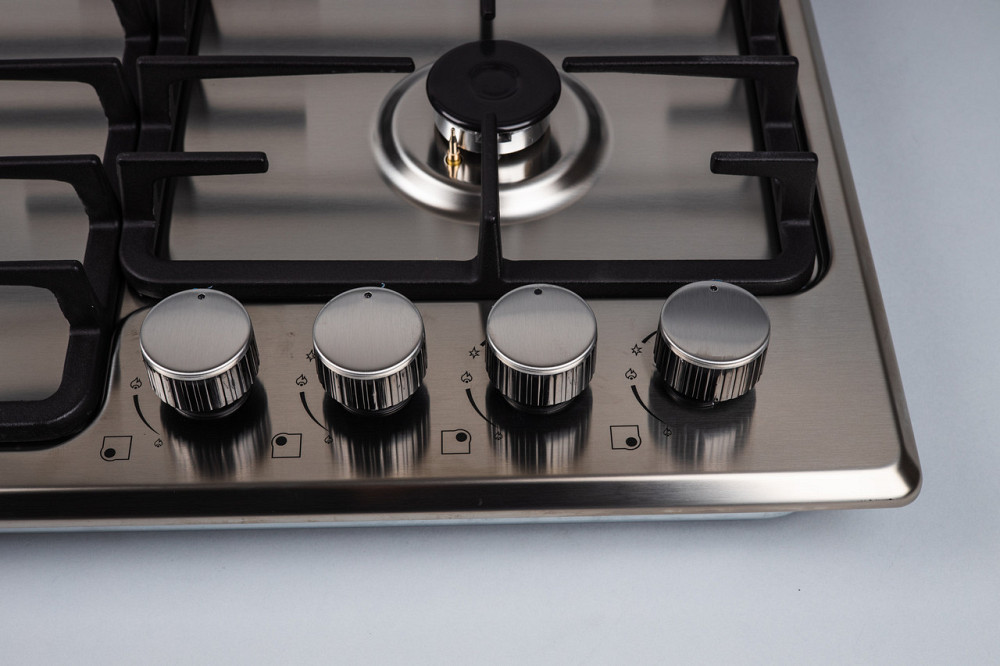 Газовая варочная поверхность GRUNHELM GHIW 0229 MI WOK (2 конфорки, нержавейка, газ контроль) 143076 Київ - зображення 4