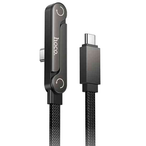 Дата кабель Hoco U150 Exquisite side plug and stand Type-C to Type-C 60W (1.2m) Херсон