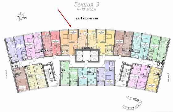 продажа 2-к квартира Одесса, Приморский, 87000 $ Одеса
