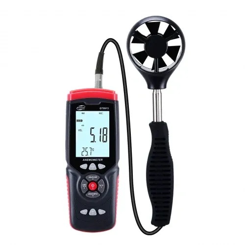 Анемометр цифровой ветромер 0,3-45м/с, 0-45°C, 10-90% BENETECH GT8913 Харків - зображення 1