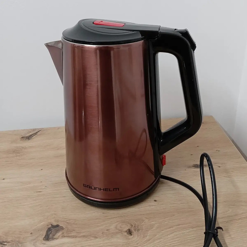 Электрочайник Grunhelm EKS-1927G 2.3 л бронзовый Киев - изображение 5
