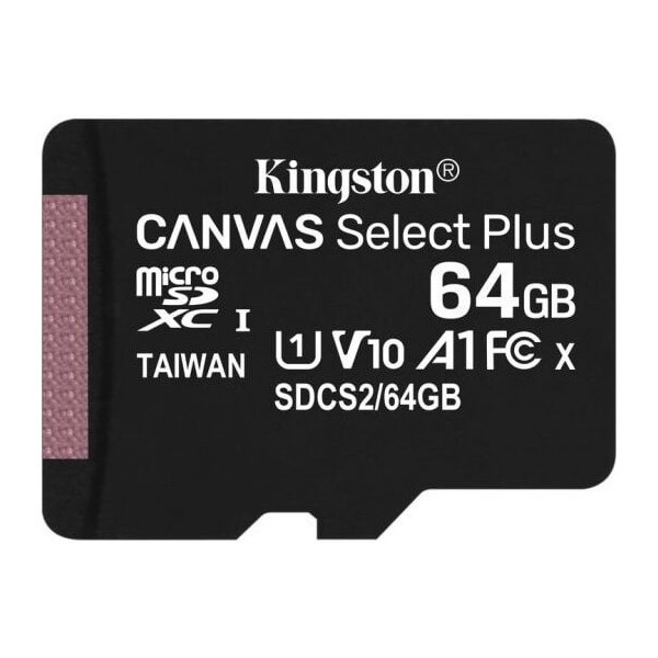 Карта пам'яті Kingston microSDXC 64GB Canvas Select Plus (SDCS2/64GBSP) (Код товару:16511) Харків - зображення 2