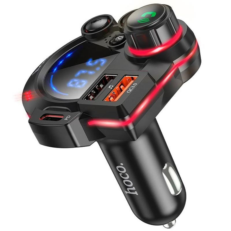 АЗУ FM модулятор Hoco DFM01 Legend 20W+QC3.0 (2USB-A/1C) Херсон - зображення 4