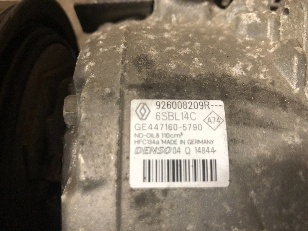 Компрессор кондиционера Renault Scenic III 1.5 dci 2009-2016 (926008209R) Ковель - зображення 1