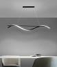 Люстра стельова LED NO8-1000-bk-k Чорний 30-160х10х100 см. Київ
