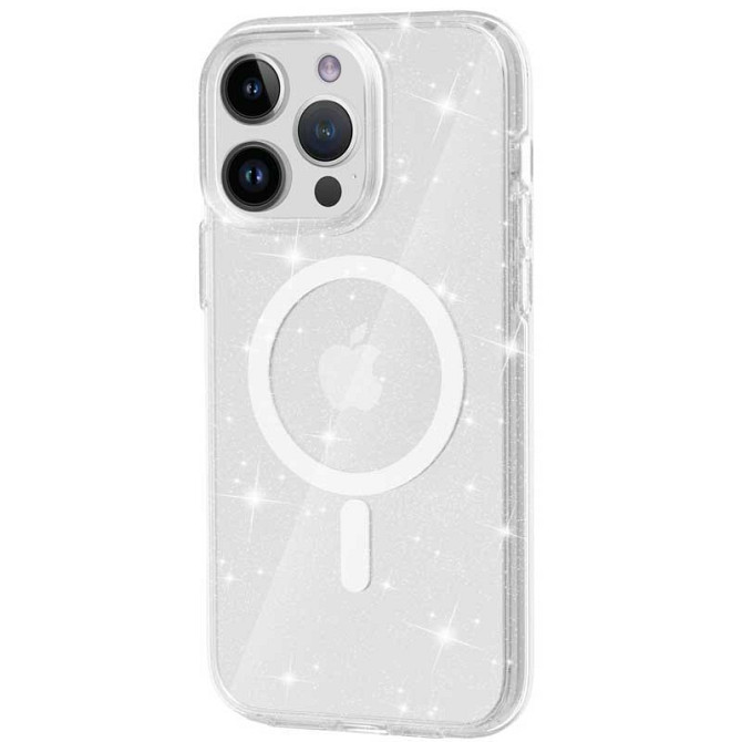 Чехол TPU Galaxy Sparkle (MagFit) для Apple iPhone 16 Pro Max (6.9") Херсон - зображення 1