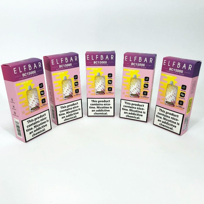 Ел. сигарета ELF BAR 5% 15000 тяг, Вишня-Лайм Київ - зображення 4