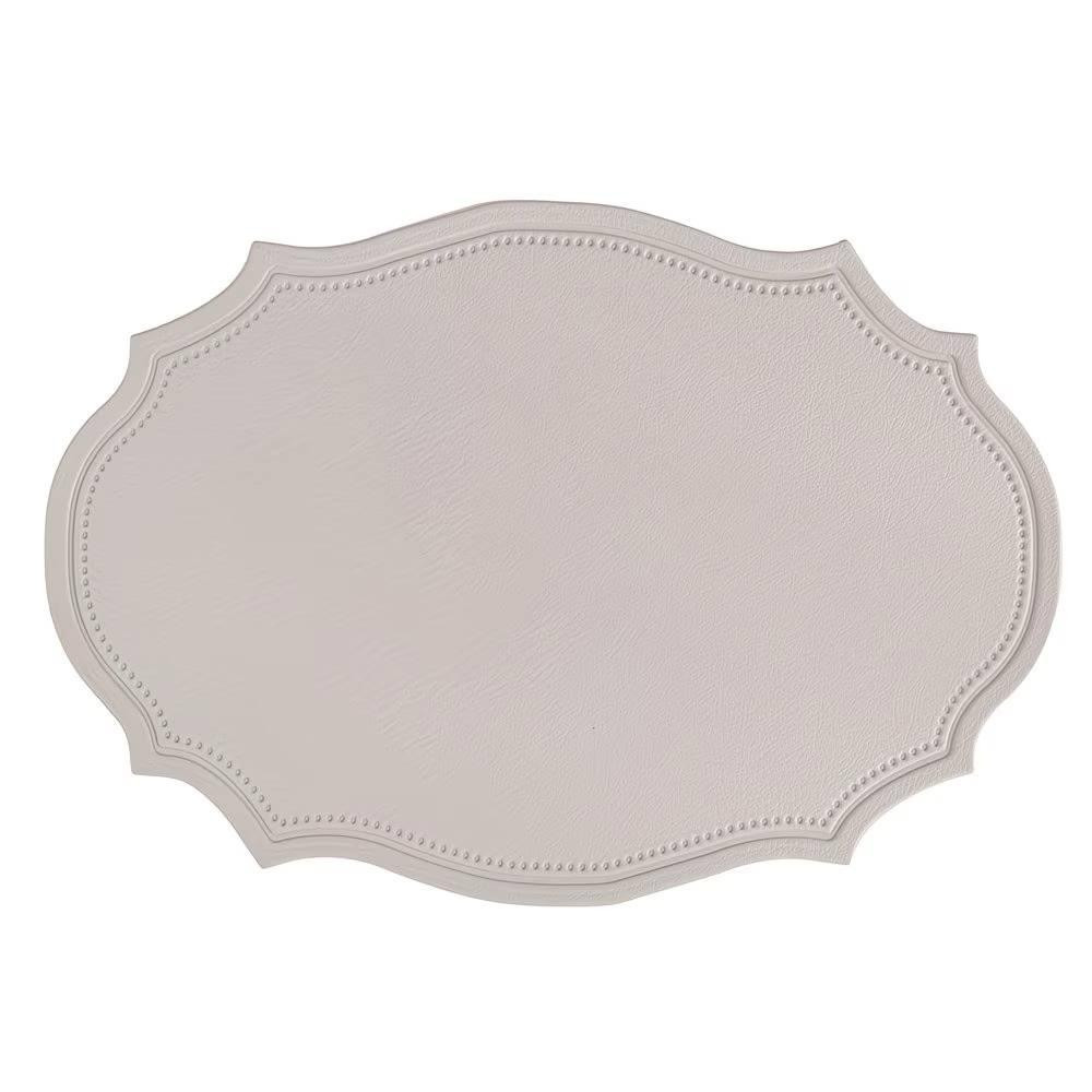 Подставки под тарелку Leeseph 30*43см 4шт серые овальные Одеса - зображення 4