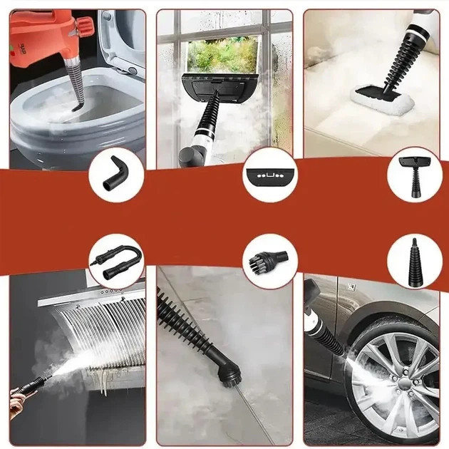 Пароочиститель Domotec MS-1372 1000 Вт оранжевый Киев - изображение 8