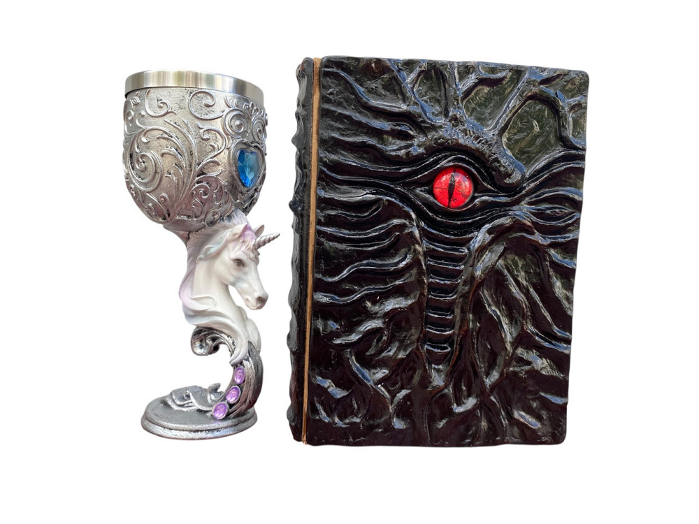 Подарочный набор Бокал 3 Единорог и Блокнот 3 «Книга, смотрящая в ответ» Київ - зображення 1