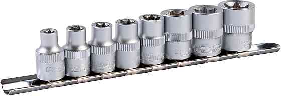 Набор головок торцевых E-TORX MASTERTOOL ⅜" E8-E20 CrV 8 шт 78-3808 Харків