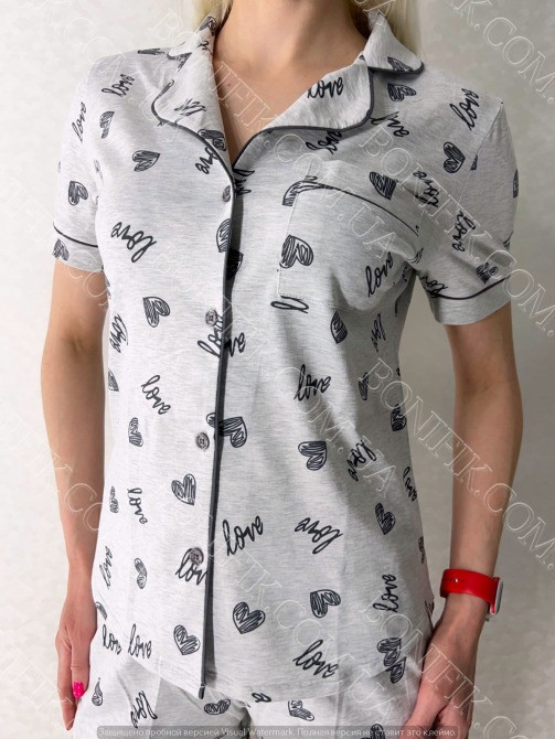 Женский серый комплект пижамы "Assorty" (16311) (арт. 1694) Кривий Ріг - зображення 1