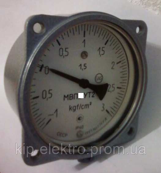 Мановакуумметр показывающий МВП4-У ФОШ (МВП-4У, МВП4У, МВП 4У) - осевой штуцер (ОШ), с фланцем Київ - зображення 4