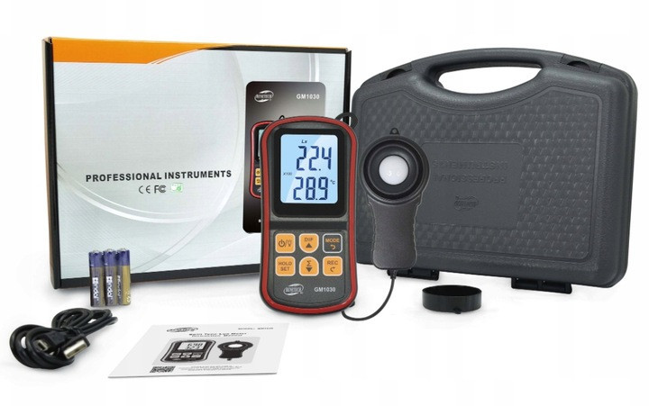 Люксметр + термометр, Bluetooth 200000 Lux BENETECH GM1030 Харьков - изображение 5