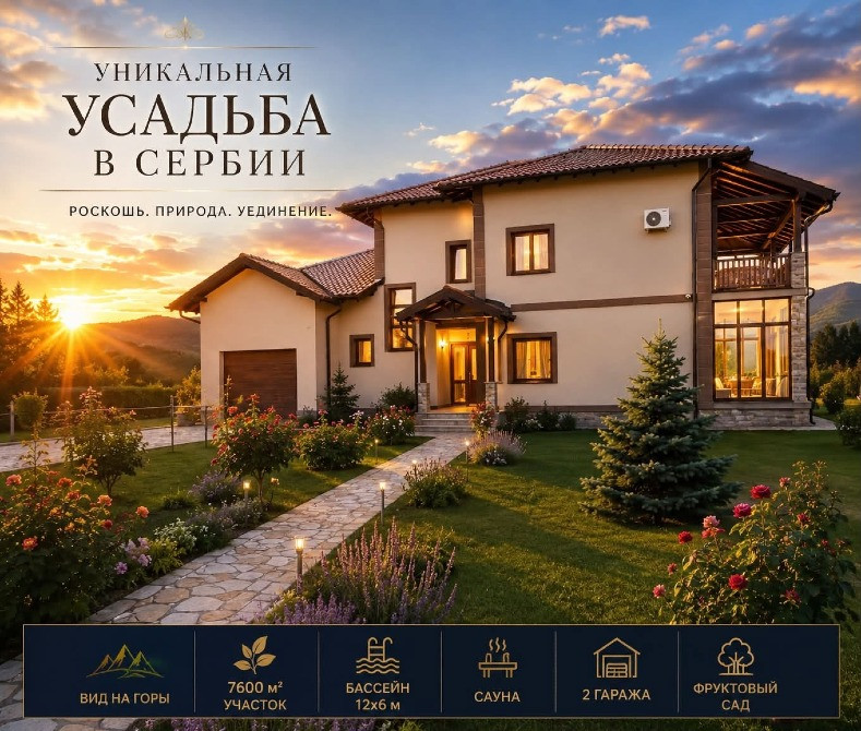 Садиба мрії в Сербії | Помістя 326 м² на ділянці 7600 м² Луцьк - зображення 1