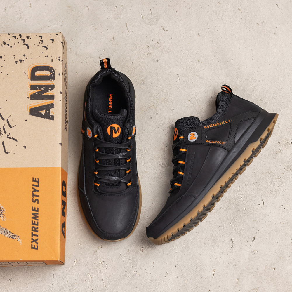 Мужские кожаные кроссовки Performance footwear Black Київ - зображення 7