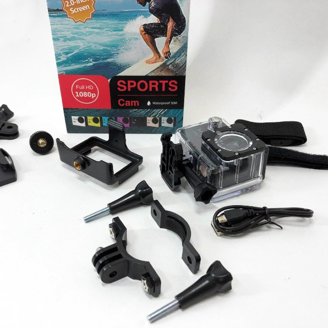 Камера DVR SPORT A7, Камера gopro водонепроникна, Камера гоупро, Камера на голову налобна Харків - зображення 3