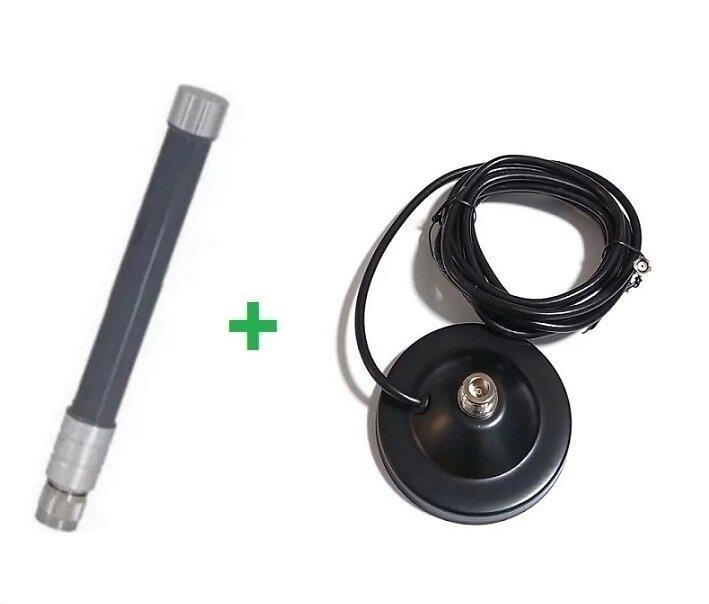 Антенна 2130-2560MHz 6dBi, до 100W, N-male, 20 см, с магнитным основанием 9 см, RG58U 3 метра с RP S Дніпро - зображення 1