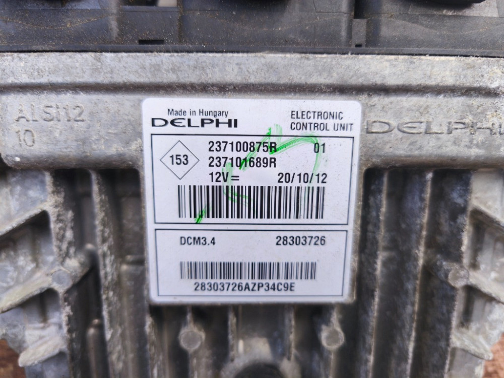 Блок управления двигателем (ЭБУ) комплект Nissan Note E11 1.5 dci 2005-2012 (237101689R) Ковель - изображение 2