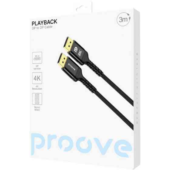 Кабель Proove Playback DisplayPort-DisplayPort 3m Black (DCPD32003601) Харків