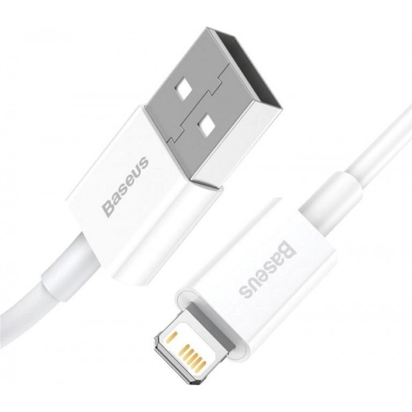 Кабель Baseus Superior USB to Lightning 2.4A 2m White (CALYS-C02) (Код товару:29678) Харьков - изображение 2