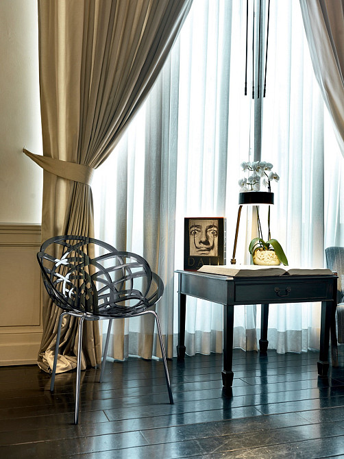 Кресло Papatya Flora-ML прозрачно-дымчатое сиденье, ножки хром Киев - изображение 5