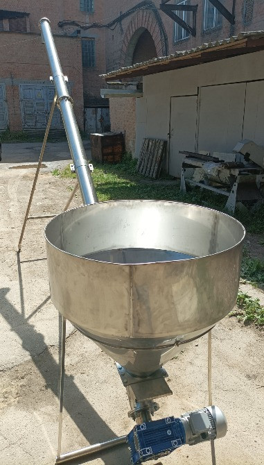 Промышленные винтовые шнековые конвейеры в трубе из нержавеющей стали D'200 L8000, 15т.час Кропивницький - зображення 7