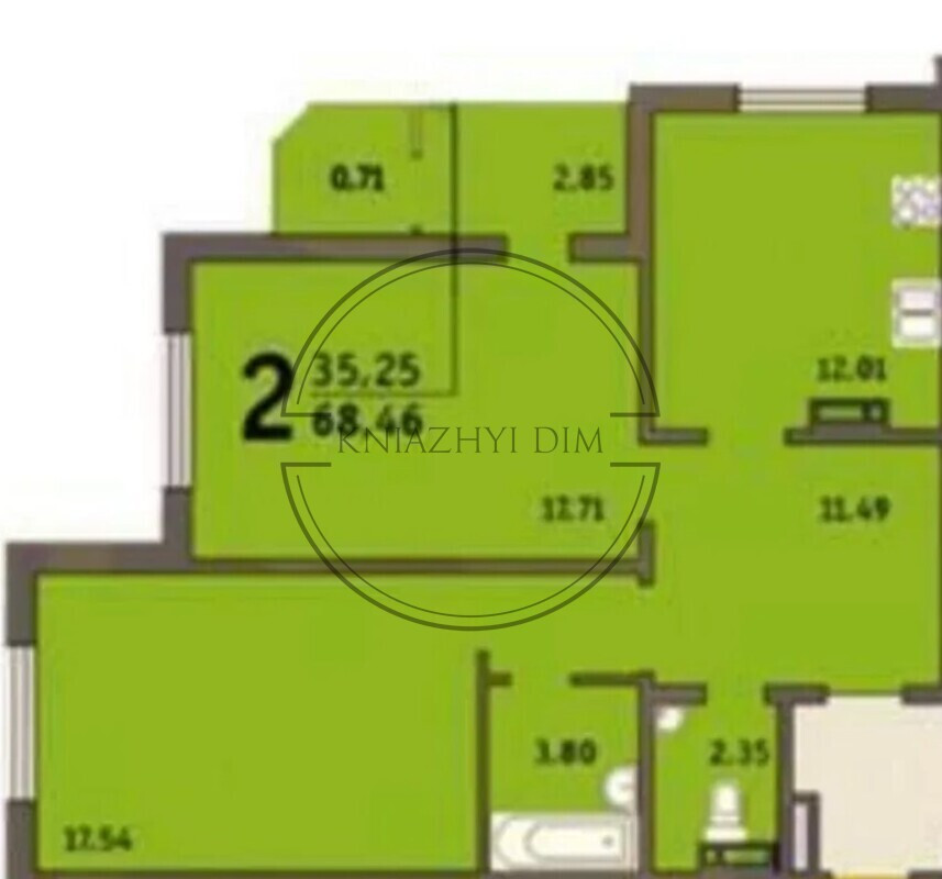 ОРЕНДА 2 к квартира в ЖК Амурський по вул.Юлії Здановської 34А код.11202435 Киев - изображение 8