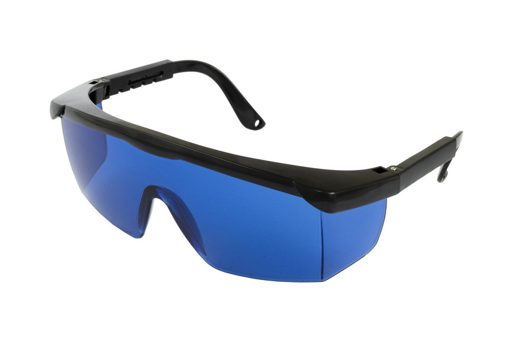 Очки открытые MASTERTOOL КОМФОРТ панорамная линза полуоправа с регулируемыми дужками I-класс синие 8 Харків - зображення 1