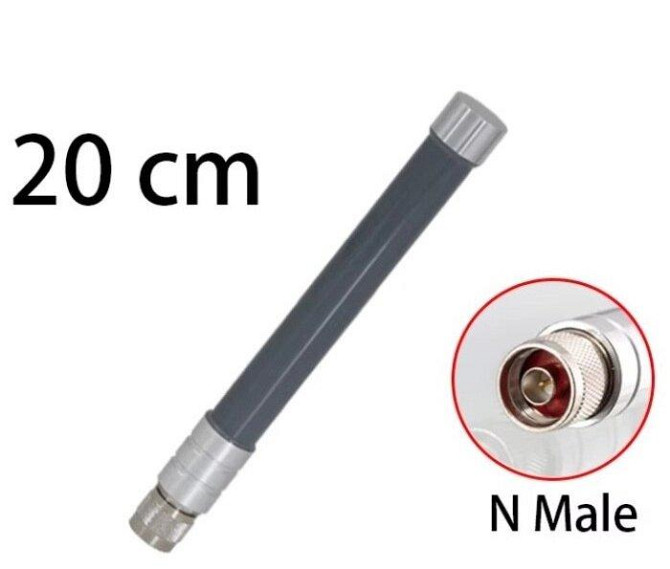 Антенна 2100-2390/2740-2970/5060-6000MHz 6dBi, до 100W, 20 см, N-male, IP67 Дніпро - зображення 1