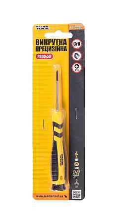 Отвертка прецизионная MASTERTOOL PH00х50 мм 43-0006 Харків