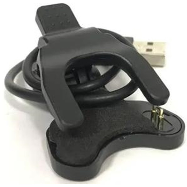 DM Зарядний кабель для смарт-годинників 2-pin Clip Black Харків - зображення 3