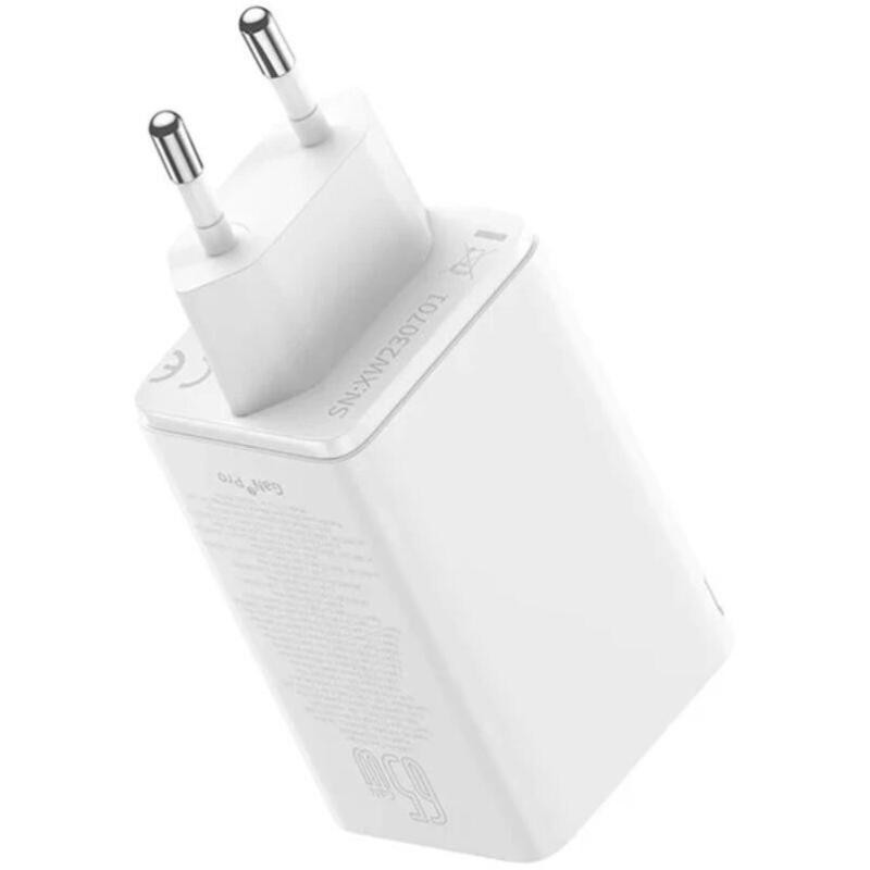 СЗУ Baseus GaN6 Pro OS 65W (2USB-A/2C) + кабель Type-C to Type-C (P10162701) Херсон - зображення 9