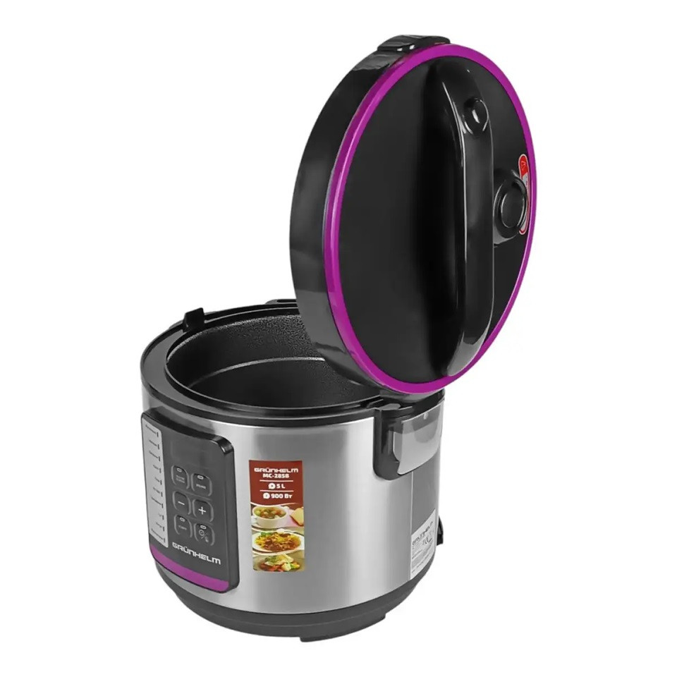 Мультиварка Grunhelm MC-28SB 900 Вт серебристая Київ - зображення 3