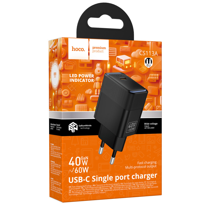СЗУ Hoco CS113A Lounge PD40W (1USB-C) Херсон - зображення 2
